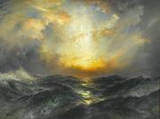 Thomas Moran Sunset at Sea oil painting artist